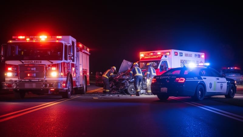 Emergency first responders at work